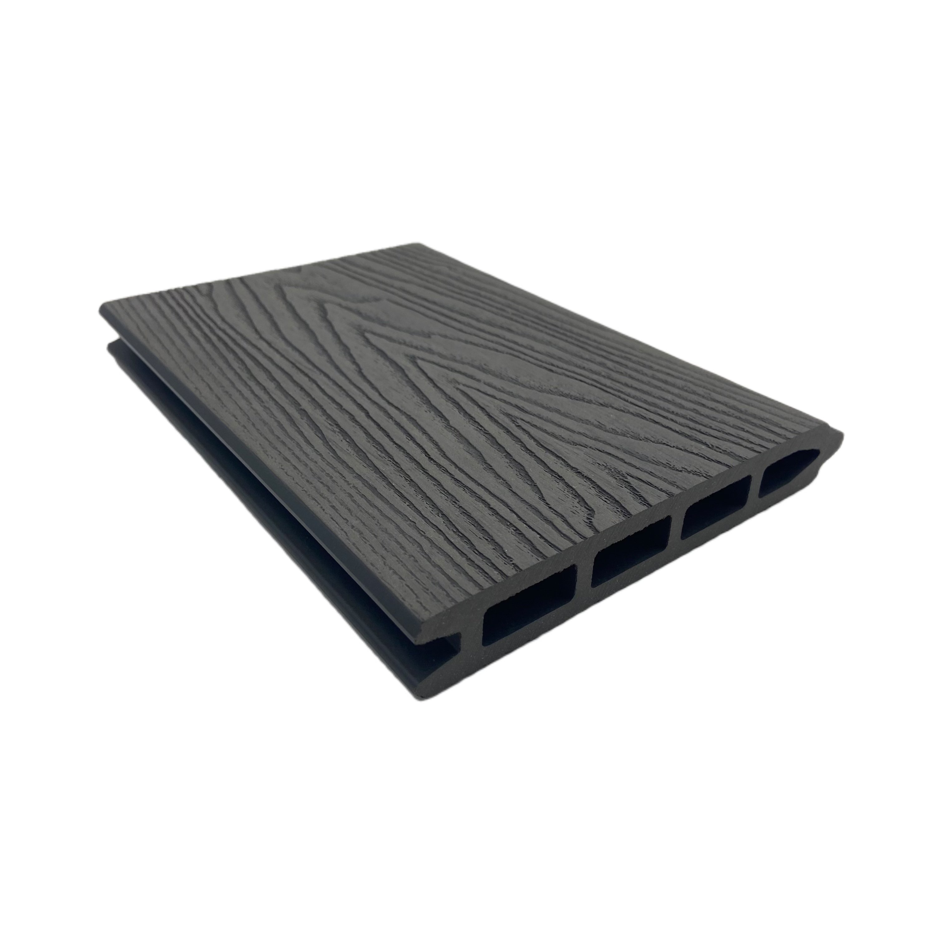Co-extrusion teak color WPC Composite Garden Fence panel