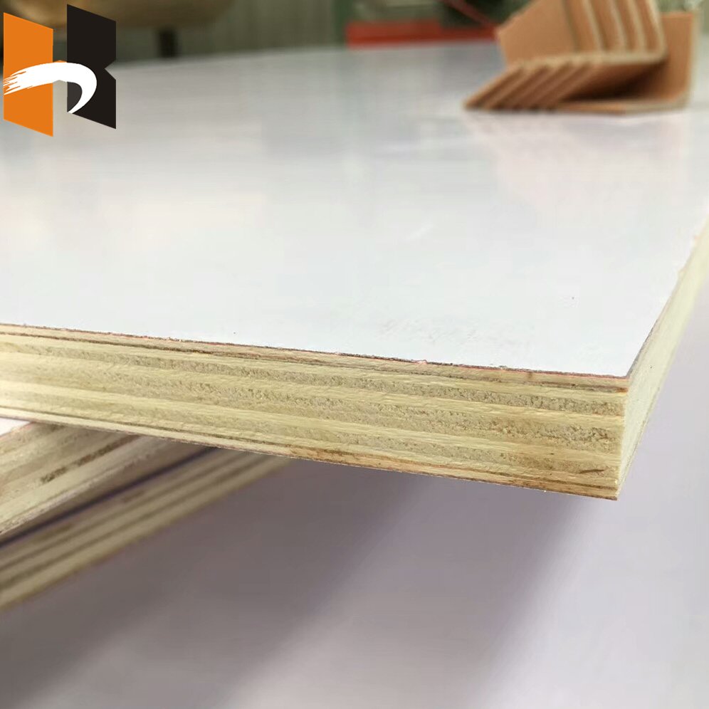 4x8 18mm Wholesale White Melamine Paper Laminated Marine Plywood Board