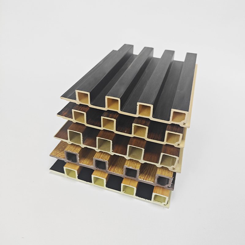 waterproof design Wall interior Grating 3D wpc wallboard living room decorative indoor Wood Plastic PVC indoor wall panel