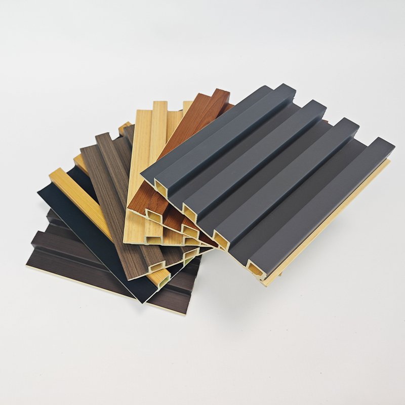 waterproof design Wall interior Grating 3D wpc wallboard living room decorative indoor Wood Plastic PVC indoor wall panel