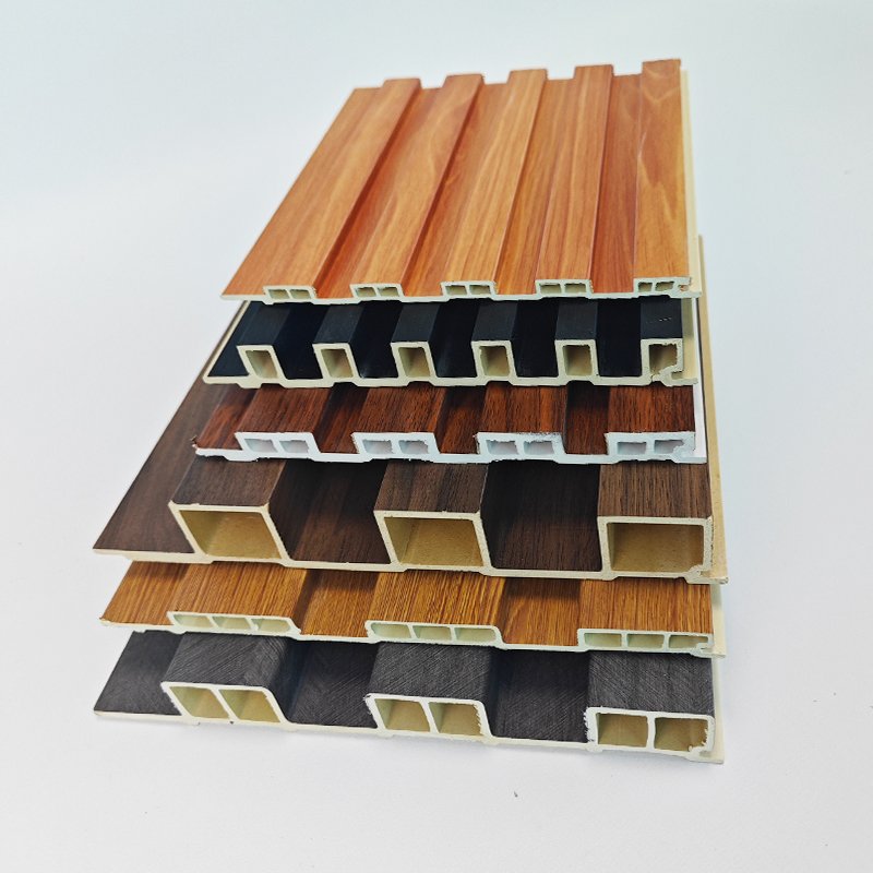 waterproof design Wall interior Grating 3D wpc wallboard living room decorative indoor Wood Plastic PVC indoor wall panel