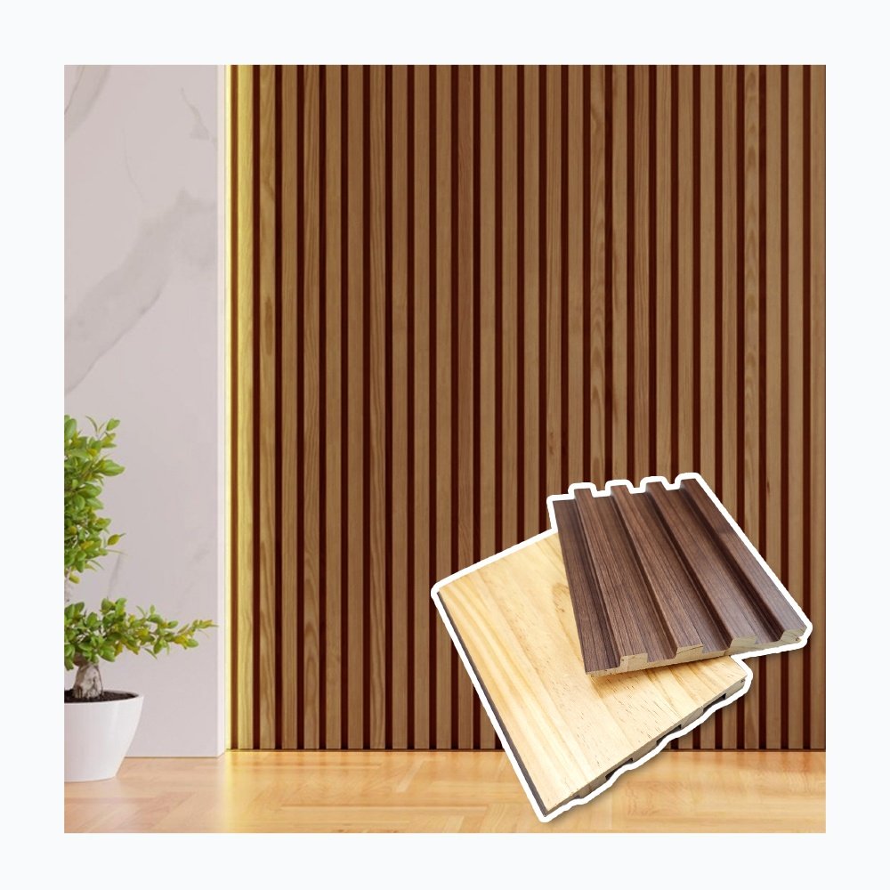 3D Pvc WOOD Waterproof Cladding Home Decor Wall Panel Pine Solid Wood Wall Board For Hotel