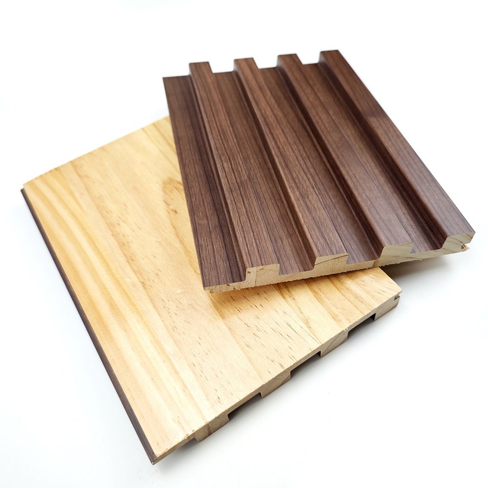 3D Pvc WOOD Waterproof Cladding Home Decor Wall Panel Pine Solid Wood Wall Board For Hotel