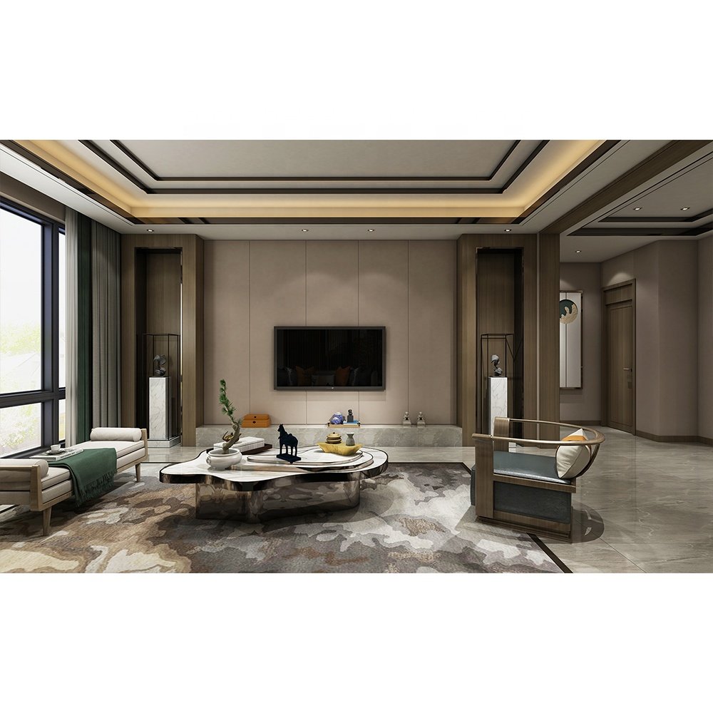 Wpc wall board matt marble impact resistant hotel tv background wall panel for TV-background