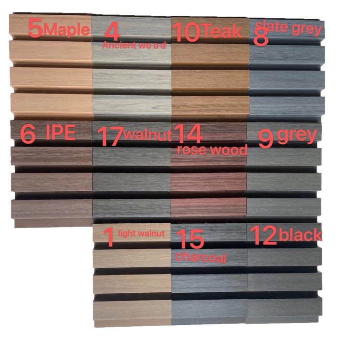 Superior Quality good price decorative wood composite outdoor wpc wall panel
