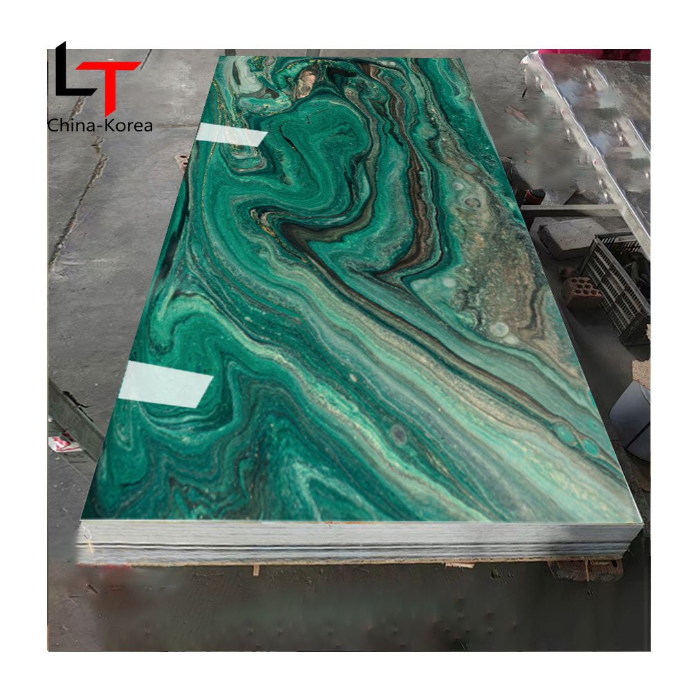 LT Hot Sale 3D UV Wall Panel Luxury Digital Printing Decor Wall Alternative Bright PVC Board For Bedroom Wall