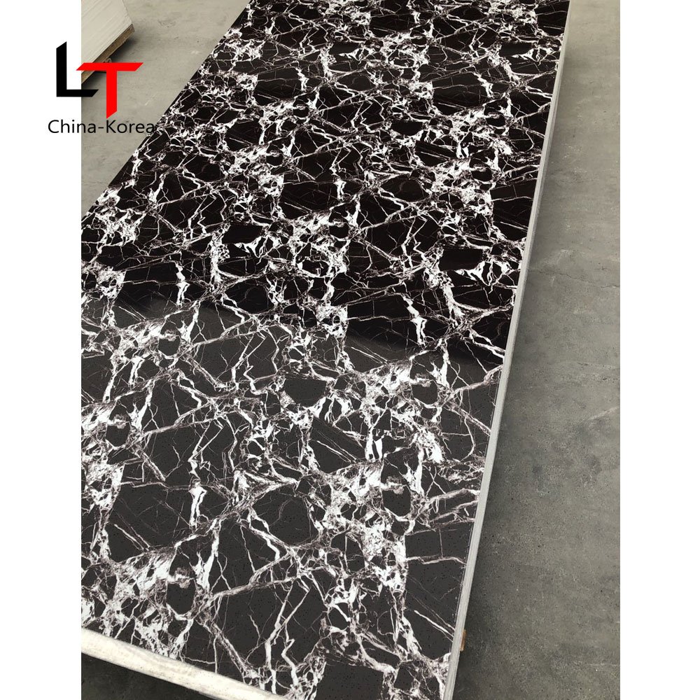 LT UV Best Selling Wall Panel High Glossy 3D Wall Decor PVC Plates Faux Wall Board For Home Decoration