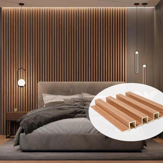 2021 New Hollow wood fireproof and waterproof boards Acoustic panel wall For home decoration WPC Wall Panel other boards