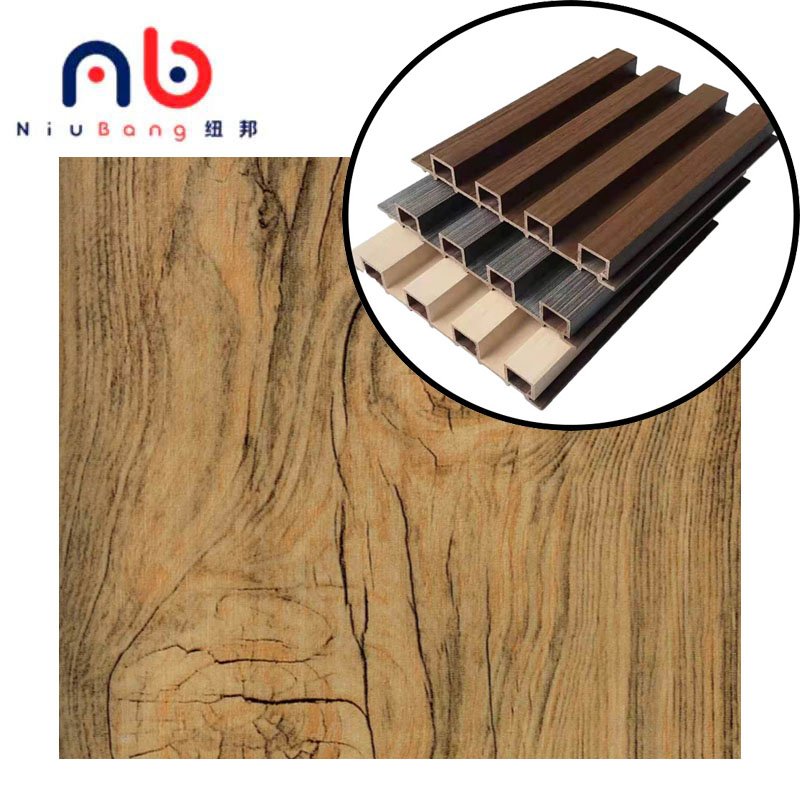 Woodgrain Matt Finish Pvc Wall Panel Film Interior Decoration