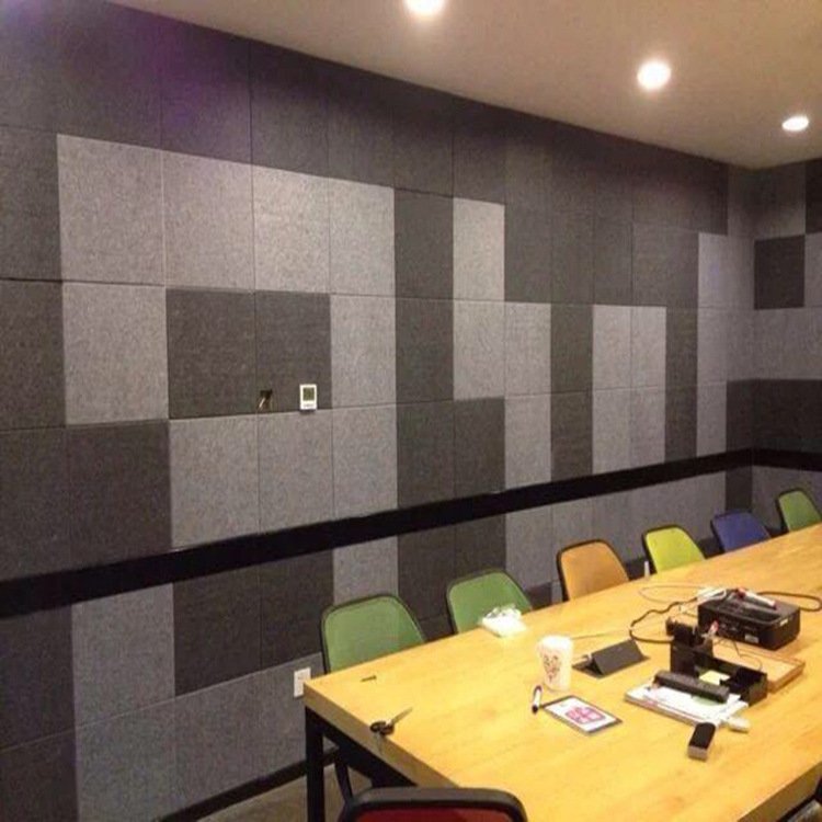 Customized Flat Polyester Fiber Sound Proof Acoustic Panel Acoustic Board For Studio