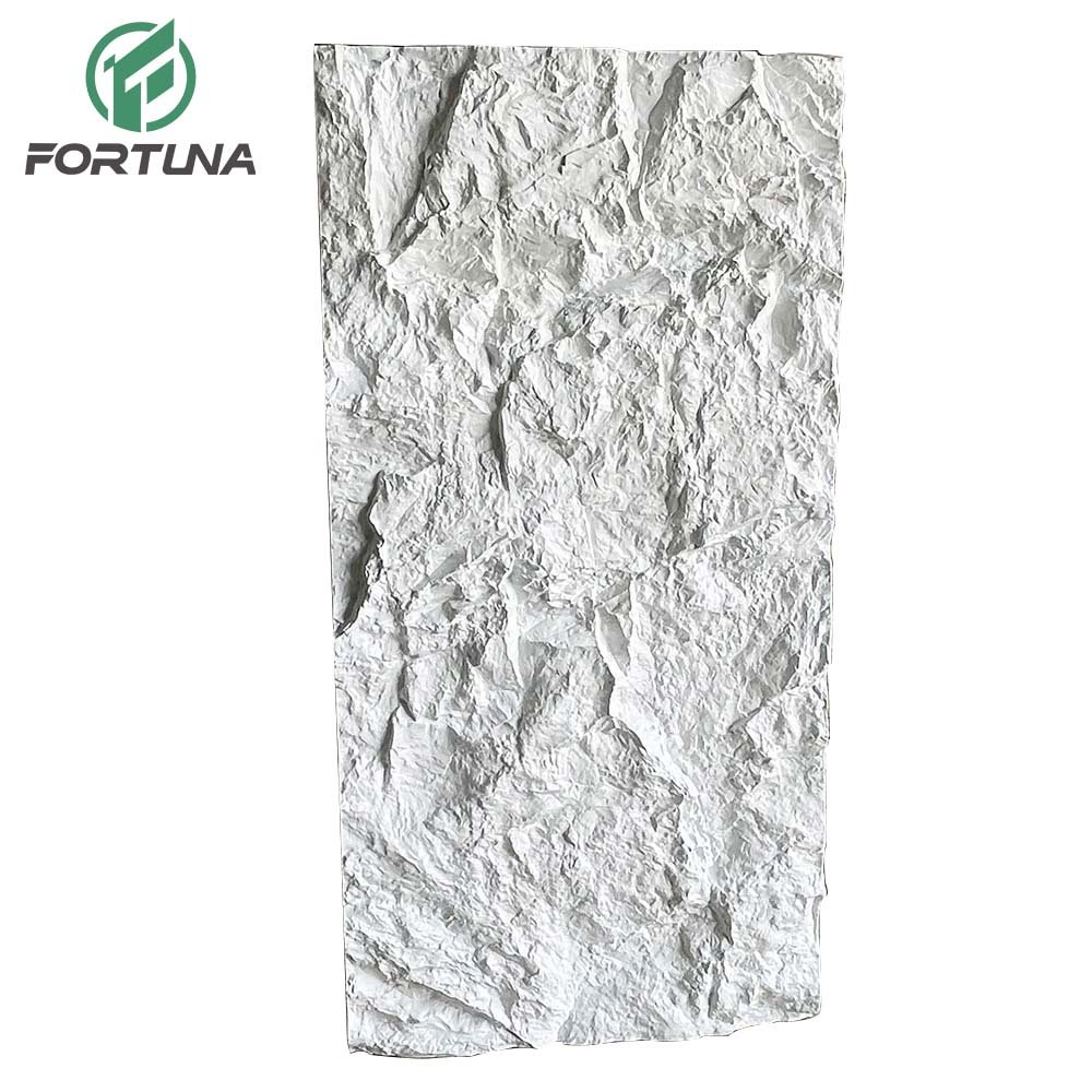 Waterproof Fireproof Light weight polyurethane PU material faux stone siding 3d decorative wall panel