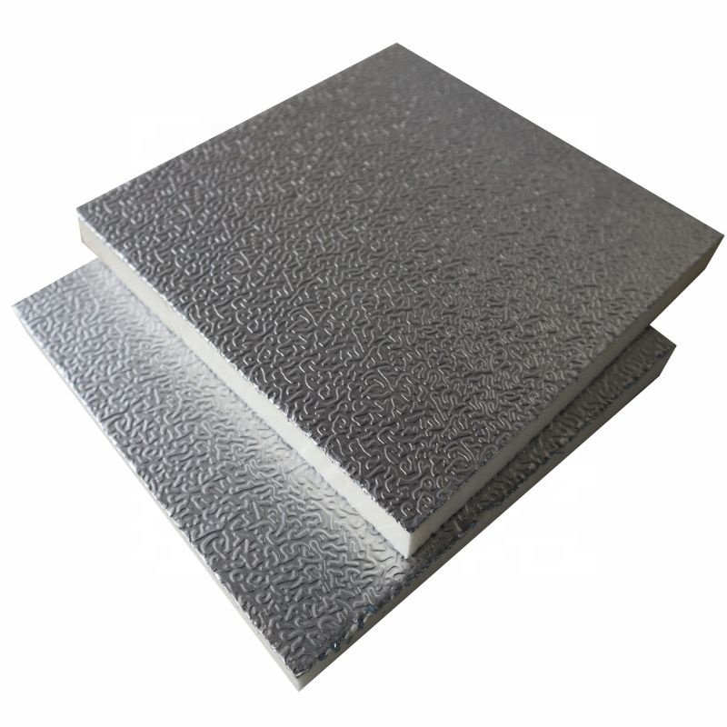 Non-toxic and harmless Aluminum foil PIR/PU insulation panel pre-insulated ducts composite board