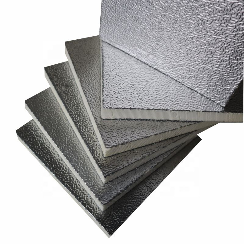 Non-toxic and harmless Aluminum foil PIR/PU insulation panel pre-insulated ducts composite board