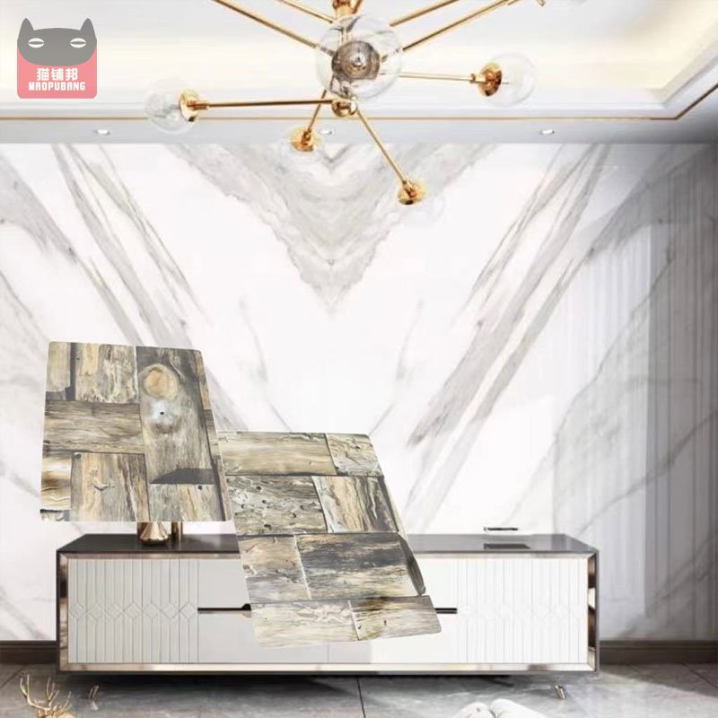 1.22*2.44m 3D High Glossy Home Decoration UV Marble Board PVC Sheet
