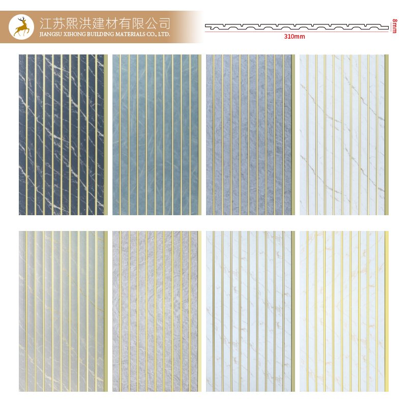 JSXH Ready To Ship Gold Pvc 3d Wall Panel For Decoration Customized Size Interior Wall Panel Easy Install Wall Decoration