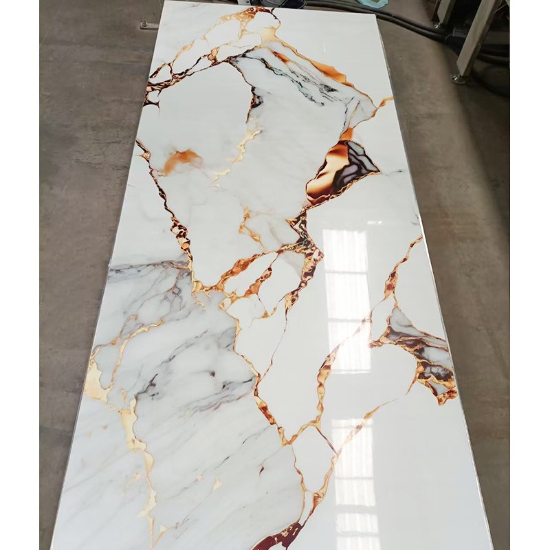 China factory direct PVC high glossy marble sheet UV board wall panel for interior decoration wall cladding wallboard designs