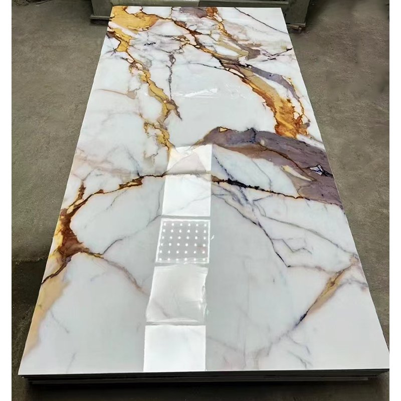 China factory direct PVC high glossy marble sheet UV board wall panel for interior decoration wall cladding wallboard designs