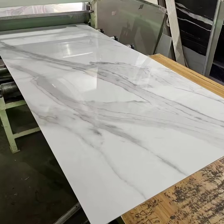 Wholesale Waterproof Uv Plastic Panel Marmol Decorativo Wood Veneer Bamboo Board Pvc Uv Marble Sheet Wall Panel