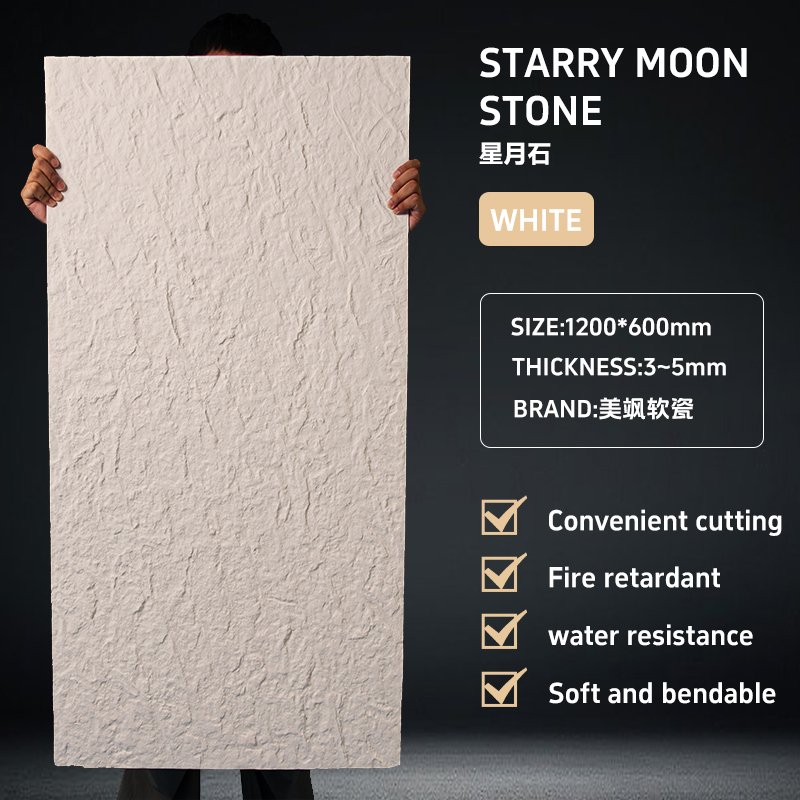 Modern Style Flexible Fireproof and Moisture-Proof Soft Stone Tiles Indoor Outdoor Wall Panel Decoration MCM Stone Wall Board