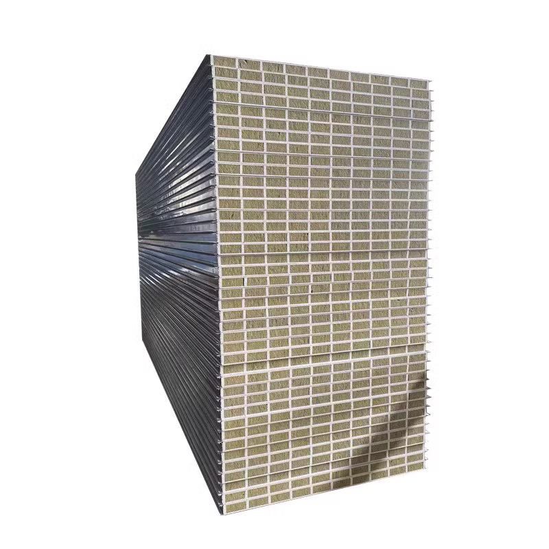 Large quantity from the excellent glass magnesium rock wool color steel insulation flame retardant clean sandwich board