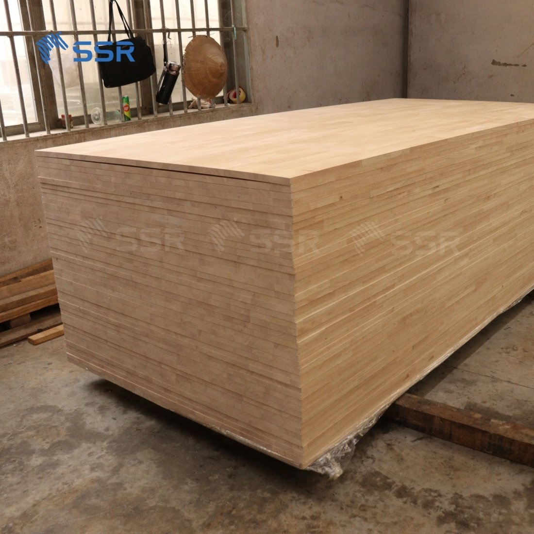 SSR VINA - Rubber Wood Finger Joint Board - rubberwood heavea finger joint panel for living room furniture/bedroom furniture