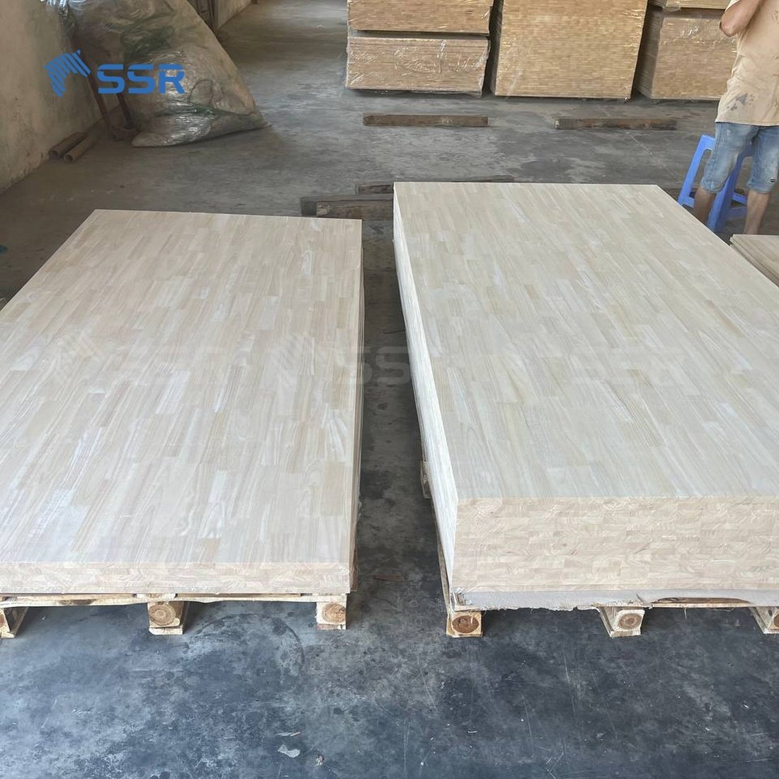 SSR VINA - Rubber Wood Finger Joint Board - rubberwood heavea finger joint panel for living room furniture/bedroom furniture