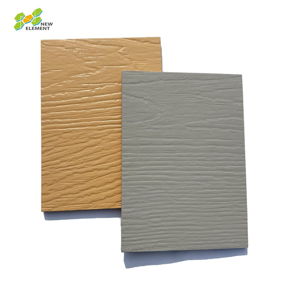 Fireproof Wood Grain Cement Board Siding Overlap Fiber Cement Board Siding Panel For House Exterior Wall
