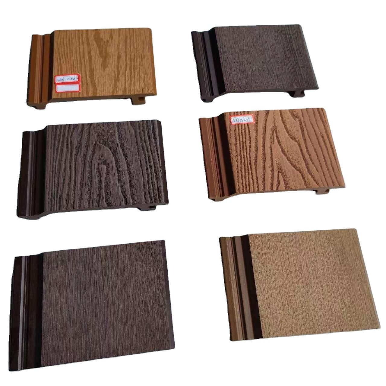 wpc fluted wall panel pvc cladding 3d embossed ceiling for outdoor