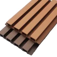 wpc wood Interior decoration fluted great wall panels wood alternative wpc wall panel with new price and designs