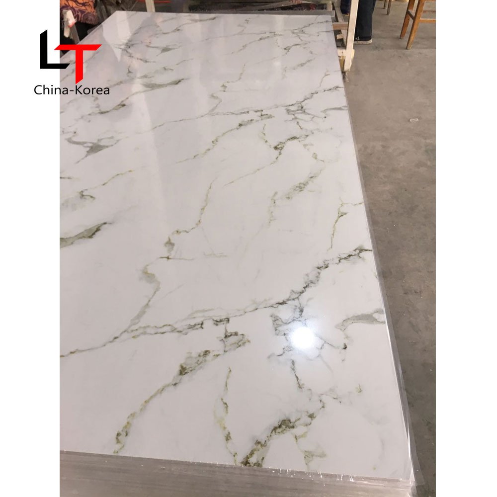 LT Cheap Price 3D UV Wall Panel Waterproof PVC Wall Decor Faux Replacement Wall Board For Living Room