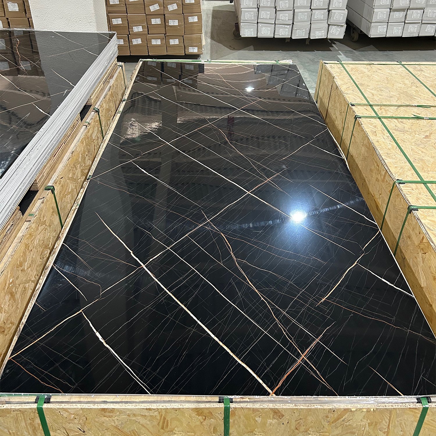 FOJU Waterproof Design Office PVC UV Marble Panels Alternative Walls Decoration PVC Marble UV Panel Board