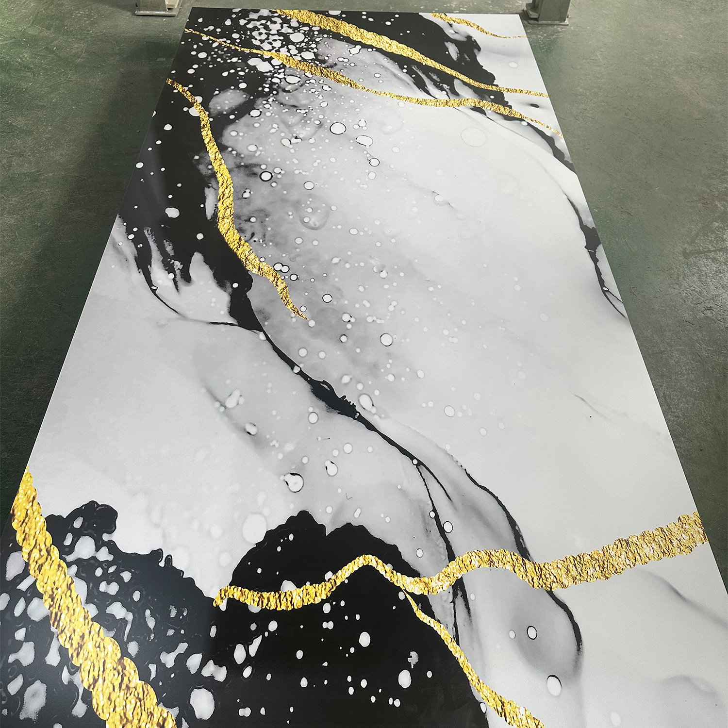 FOJU Waterproof Design Office PVC UV Marble Panels Alternative Walls Decoration PVC Marble UV Panel Board