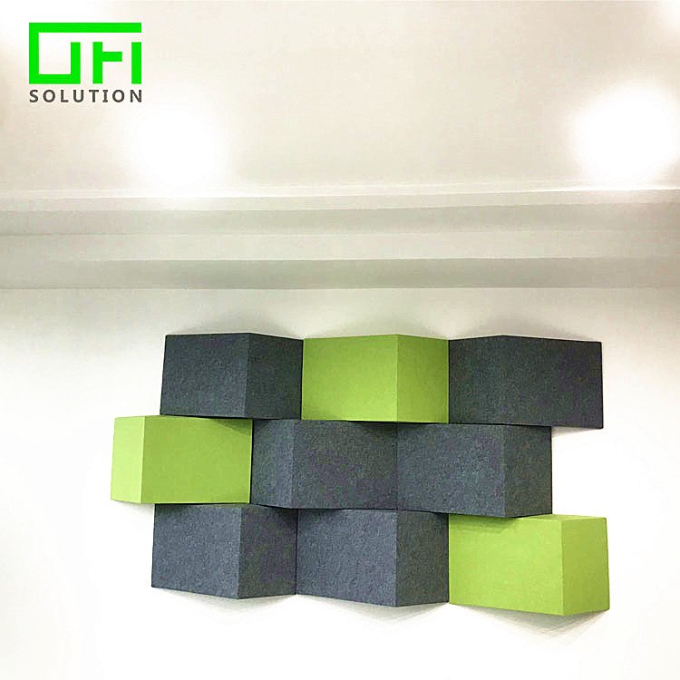 Super Fireproof Noise Cancelling Polyester Fiber PET Felt Acoustic Board Sound Absorbing Wall Decorative Panels