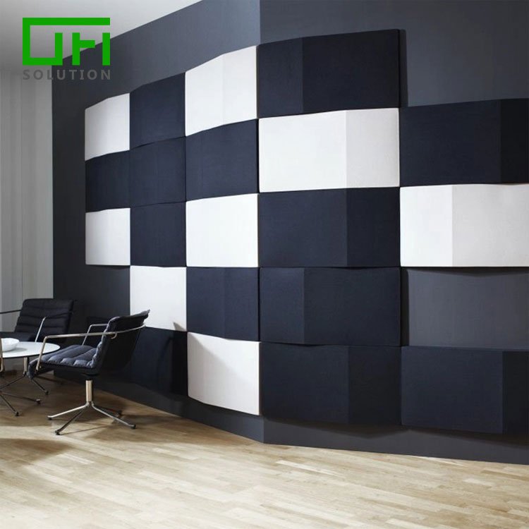 Super Fireproof Noise Cancelling Polyester Fiber PET Felt Acoustic Board Sound Absorbing Wall Decorative Panels