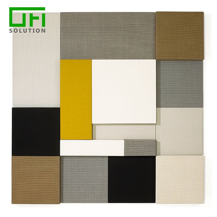 Super Fireproof Noise Cancelling Polyester Fiber PET Felt Acoustic Board Sound Absorbing Wall Decorative Panels