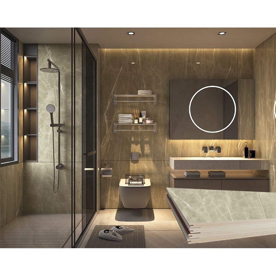 Marble Texture Material PVC Wall Board WPC Wall Panels For Bathroom Shower