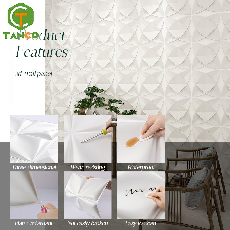 Wholesale price waterproof 3d pvc white other boards wall panels for walls decorative