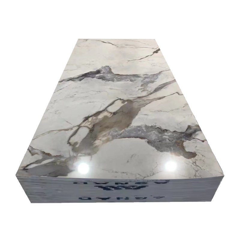 Modern UV Marble Wall Panels Moisture-Proof PVC Wall Board Hot Sale for Apartment Wall Decoration Latest Design