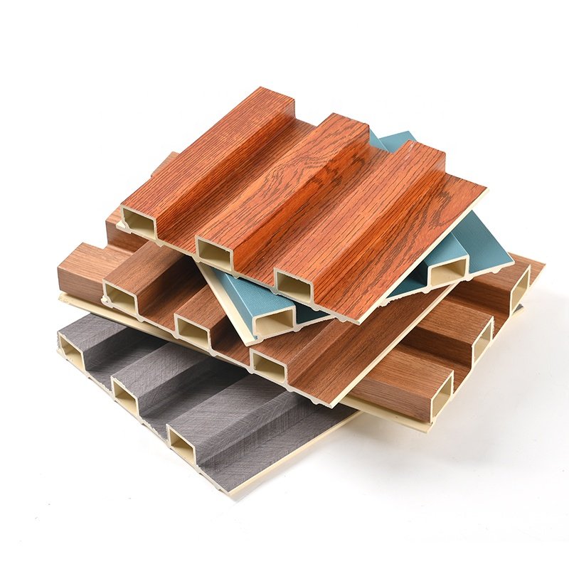 Waterproof Wpc Cladding Outdoor/Exterior Decoration Wpc Fluted Wall Panels/Boards