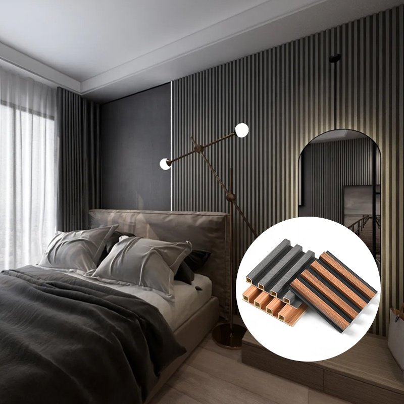 Waterproof Wpc Cladding Outdoor/Exterior Decoration Wpc Fluted Wall Panels/Boards