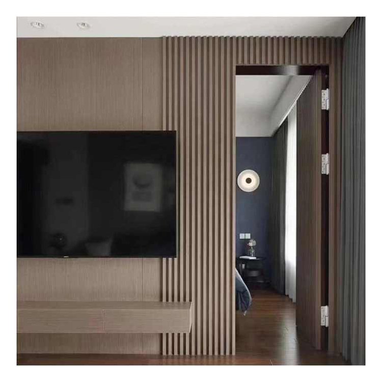 wpc wall panels China production 160*24*2900 grille wall board Other board 3d wpc fluted decorative interior wall panels