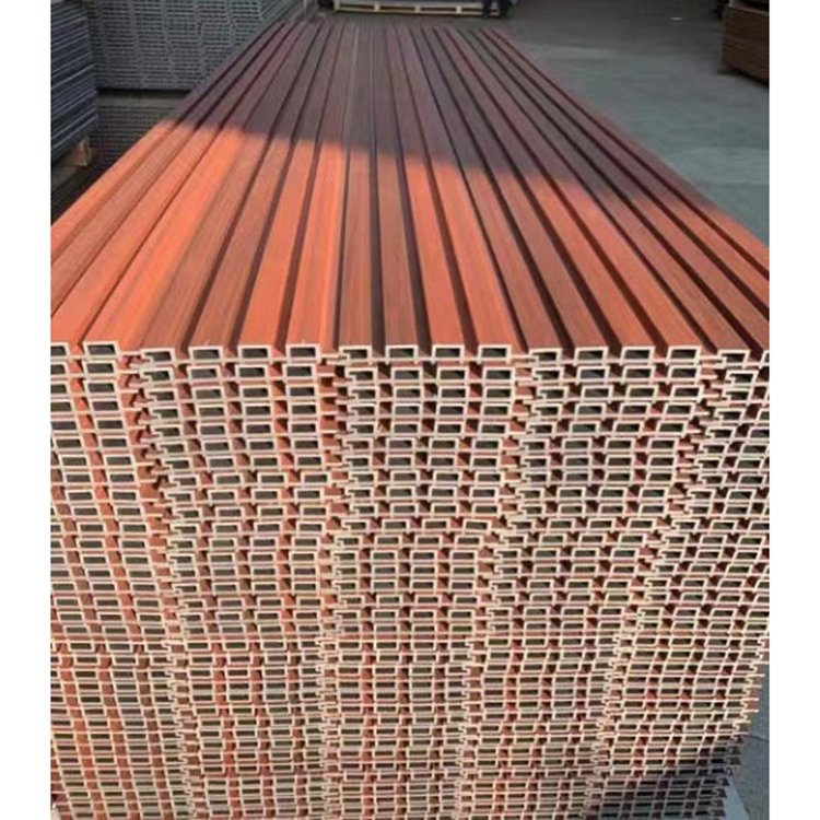 Engineered Anti UV Fire Retardant Wood Plastic Composite WPC Wall Cladding Anti Crack Outdoor Decoration Composite Wall Boards