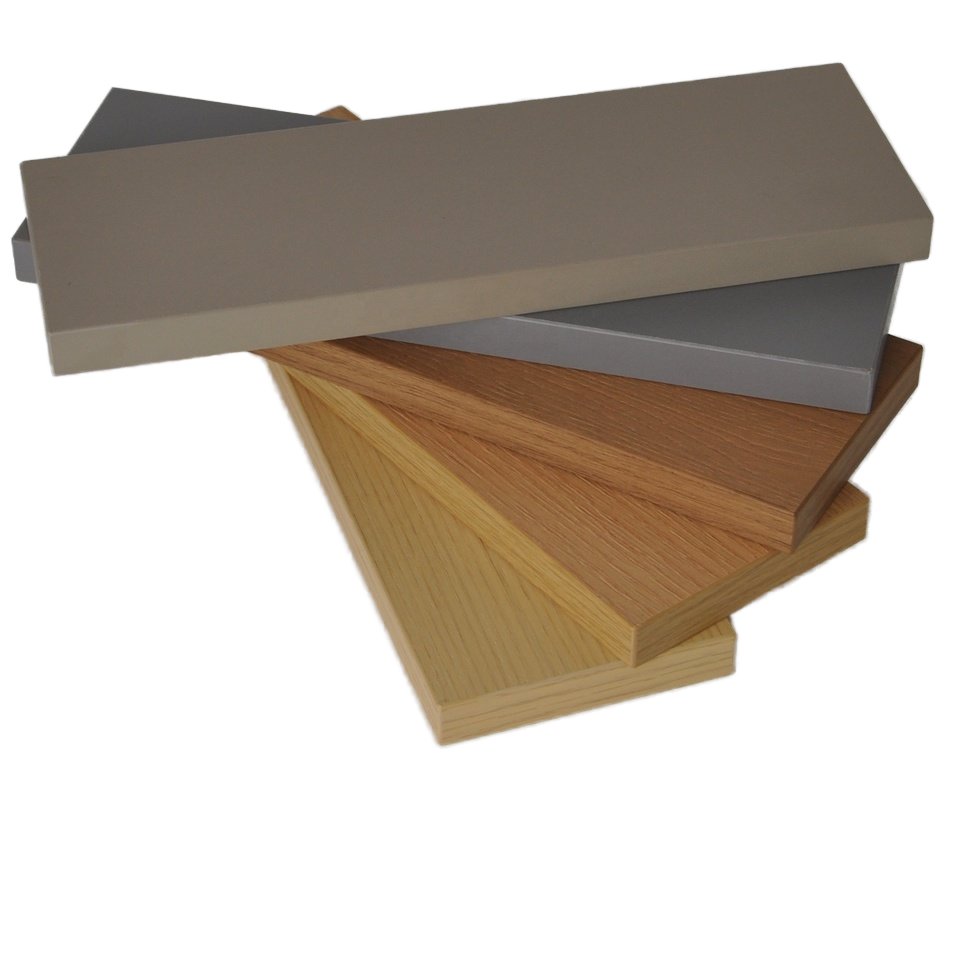 Moisture-Proof 18mm Melamine Boards for Kitchen Cabinets E1/E0 Glue Raw Plain MDF Board