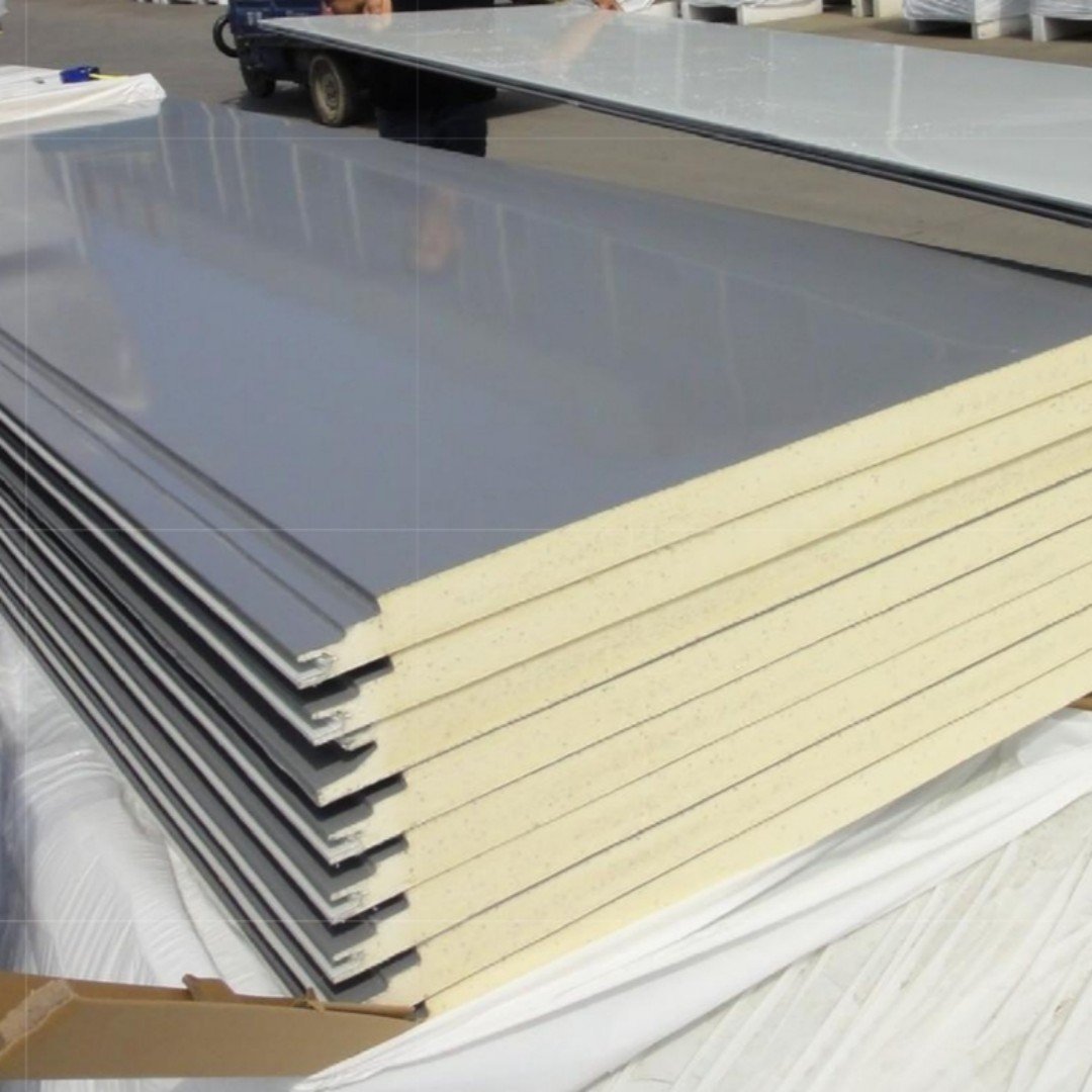 insulated and fireproof PIR foam wall sandwich panels
