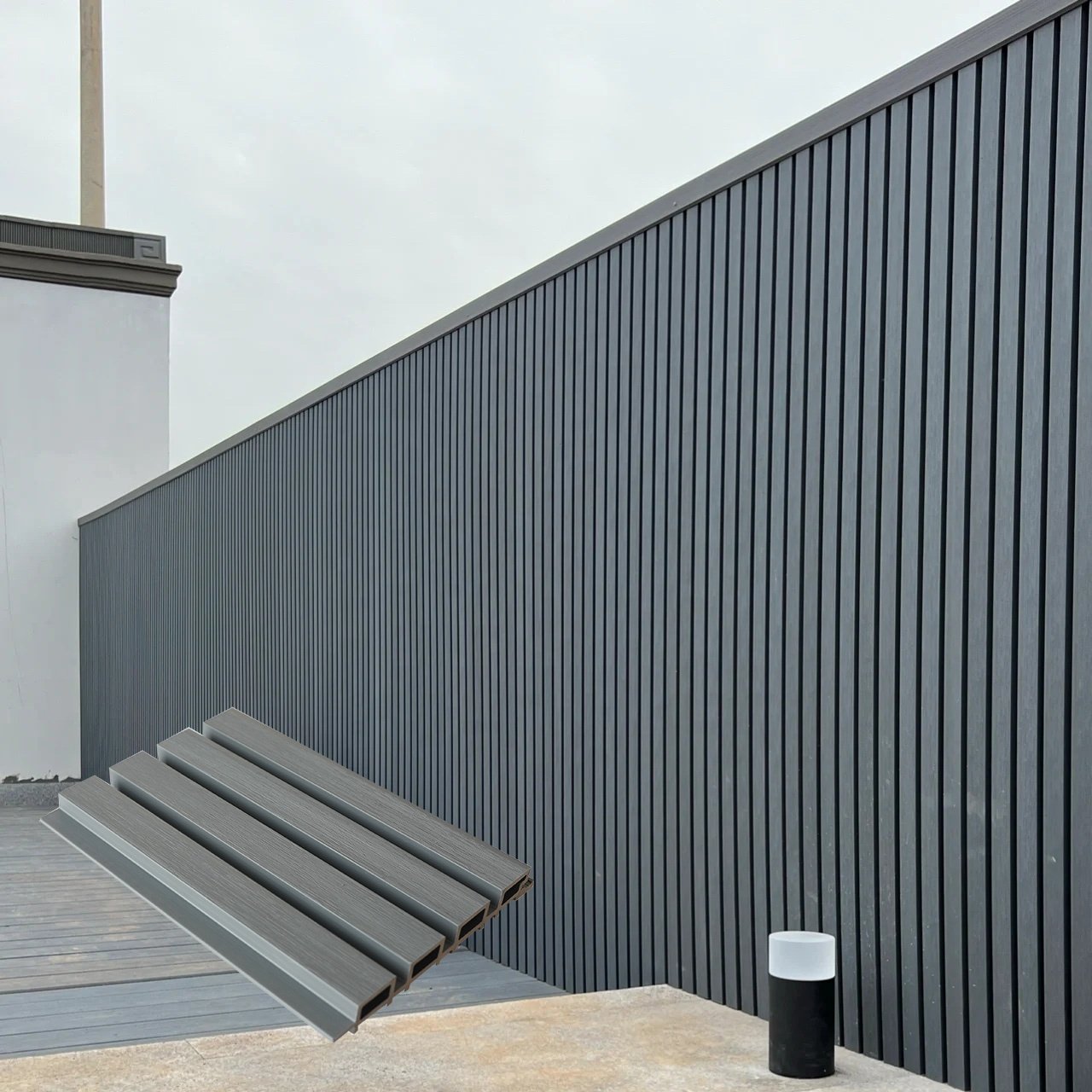 China Manufacturer Backyard board waterproof composite wood exterior wall cladding