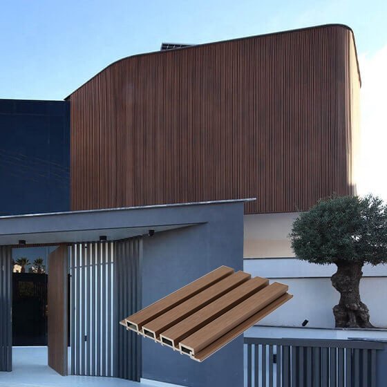 China Manufacturer Backyard board waterproof composite wood exterior wall cladding
