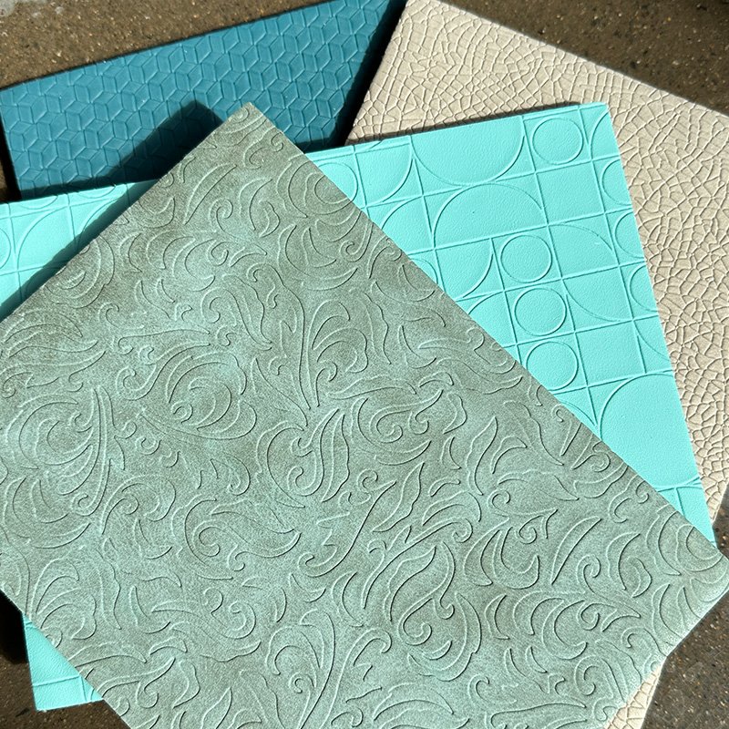 Interior Hotel Decoration Wall Panel 3D Leather PVC Panel in Carbon Gold Fireproof 3D Leather Wall Panel