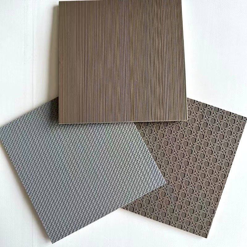 Interior Hotel Decoration Wall Panel 3D Leather PVC Panel in Carbon Gold Fireproof 3D Leather Wall Panel