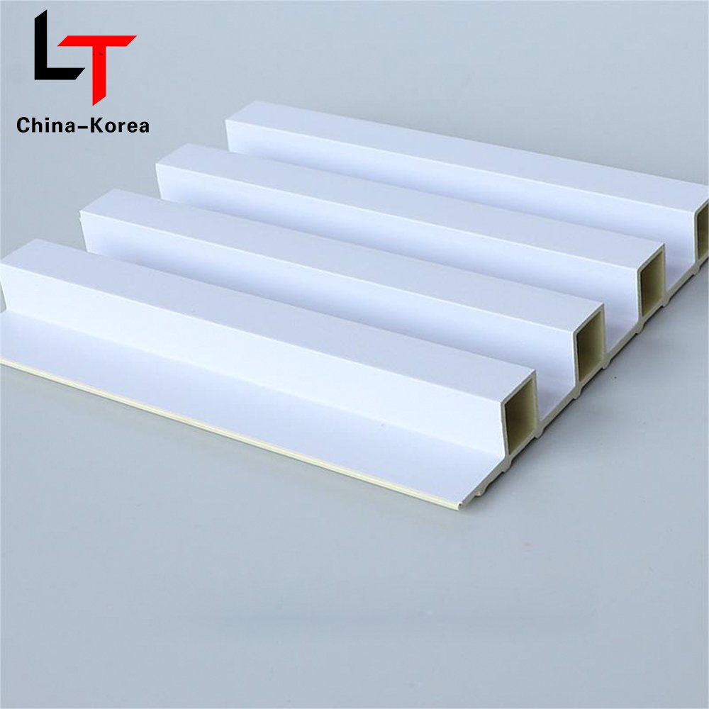 LT Reasonable Price Fireproof Slat 3D Vinyl Cladding WPC Fluted Wall Panel Oak Texture Luxury Wall Board For Home Decoration