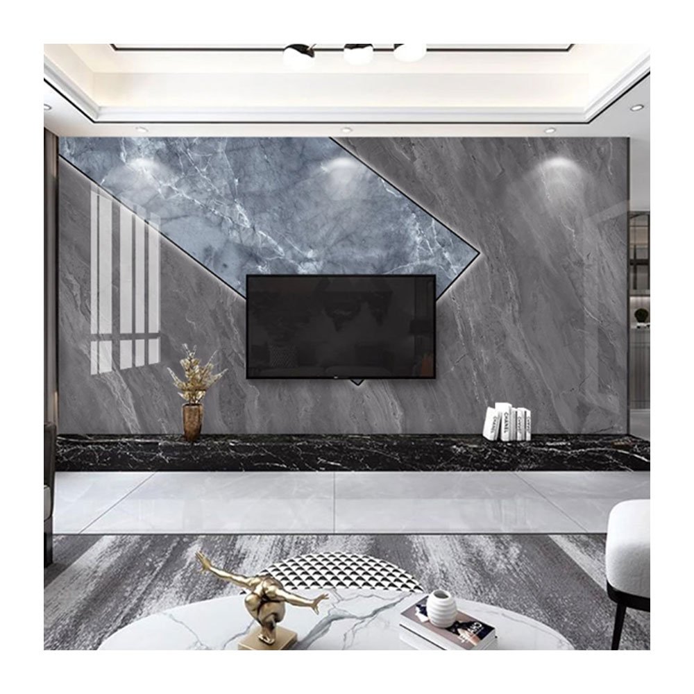 LT Cheap Price 3D UV Wall Panel Waterproof PVC Wall Decor Carbon Slate Wall Board For Home Decor 1220*2440 3mm 2mm